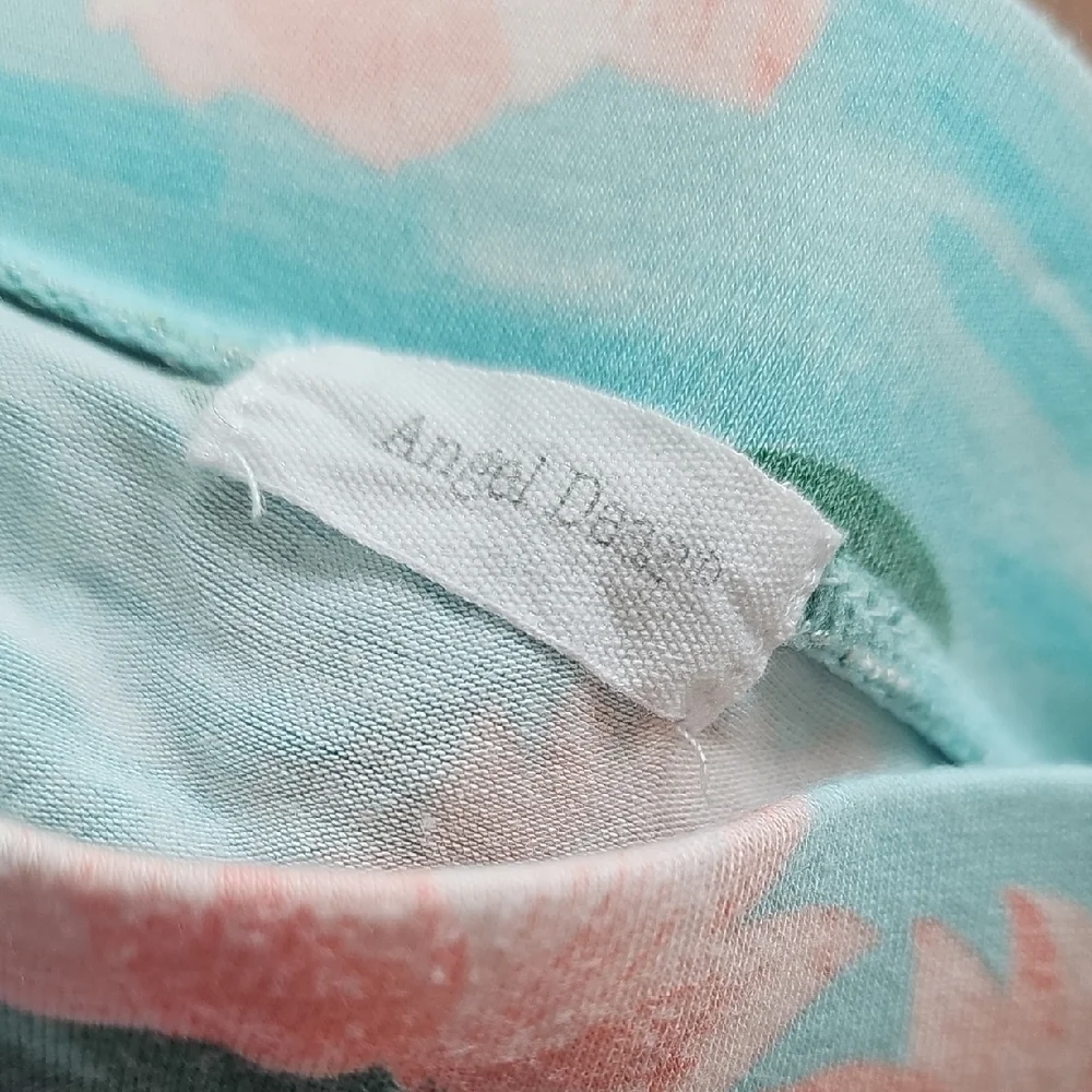 Angel Dear Aqua Floral Diaper Cover